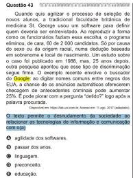 Questões de enem com gabarito. Inep Muda Gabarito Do Enem 2020 Alternativa Dada Como Certa Dizia Que Mulher Negra Que Nao Quer Alisar O Cabelo Tem Argumentos Imaturos Enem 2020 G1