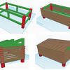 More images for wood pool equipment enclosure » 3