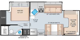 The following are some of the best class c motorhome floor plans with bunk beds ideal for families who want to enjoy traveling together in an rv. 2021 Thor Motor Coach Daybreak 27db Specs And Literature Guide