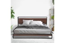 Experience luxurious comfort, whether calling it a night, catching a quick nap or just lounging about. Milano Decor Azure Bed Frame With Headboard Black Wood Steel Platform Bed Double Black Matt Blatt