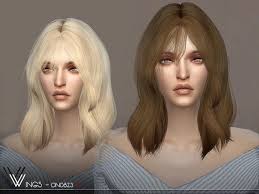 Ver más ideas sobre sims, sims 4, the sims. Wings Female On0826 Hair For The Sims 4 Sims Hair Sims 4 Womens Hairstyles