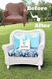 How To Spray Paint Wicker Outdoor Furniture Makeover Wicker Chair Makeover Furniture Makeover