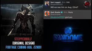 In zack snyder's justice league (the snyder cut), out now on hbo max, there are plenty of dc comics easter eggs to be found, including at several points in the movie, steppenwolf conferences with a molten visage of a being named desaad. Update Dcfandome Zack Snyder S Justice League Footage Will Feat Original Designed Steppenwolf Youtube