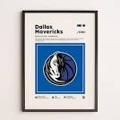 Plakat Dallas Mavericks, plakat koszykarski, prezent koszykarski ...