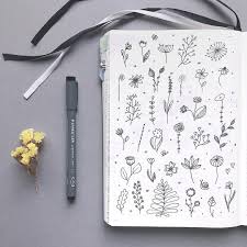 Bullet Journal Drawing Ideas Botanical Doodles Flower Doodles Snail Doodle Plant Doodle Bujoist Flower Doodles Doodle Art Journals Doodle Art