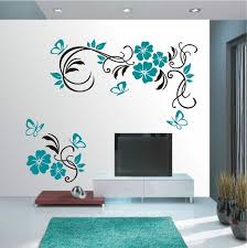Wandtattoo Wandaufkleber Wandsticker 2farbig Blumen Ranke Wohnzimmer Flur Wt 579 Wandtattoos Wandtattoo Dekorative Wandmalereien