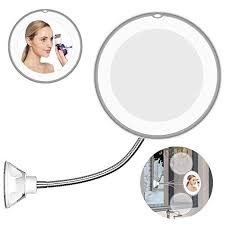 Led Lighted Portable Hand Cosmetic Magnification Light Up Mirrors Flexible Mirror Super Clarity Distortion Free Wi Mirror Light Up Makeup Mirror With Lights