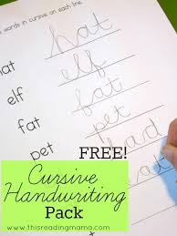 Practice writing words in cursive by tracing. Free Cursive Handwriting Worksheets