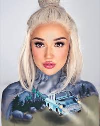 Coca Cola was one of my first creative makeup looks