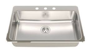Evier De Cuisine Simple A Monture Superieure Kindred Steel Queen 31 1 4 Po Canadian Tire