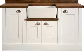 Wood kitchen cupboard doors, thermofoil, glass and formica plastic laminate kitchen cabinet doors. Single Butler Sink Unit With 4 Doors Kitchen Units Free Standing Kitchen Units Kitchen Design
