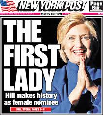 New York Post On Twitter Tomorrow S Cover Hillary S Nomination A Win 96 Years In The Making Https T Co Yvcb7le5kh