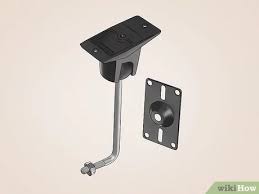Hold the ceiling plate of the mount to the ceiling and mark pilot holes. Easy Ways To Hang Speakers From The Ceiling 15 Steps