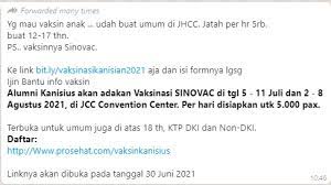 Check spelling or type a new query. Cek Fakta Alumni Sekolah Kolese Kanisius Gelar Vaksinasi Untuk Anak Ini Faktanya