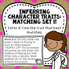 Making Inferences Infer Character Traits Character Trait Worksheets Inference Character Trait