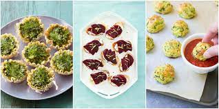 Holiday appetizers can be in a large mixing bowl, mix together 4 ounces of shredded white cheddar cheese and 8 ounces of softened cream cheese. 15 Easy Healthy Appetizers Best Recipes For Party Appetizer Ideas