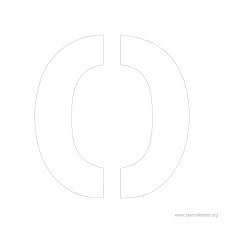 7 inch stencils to print. 7 Inch Stencil Letter O Letter Stencils Stencils Small Alphabet Letters