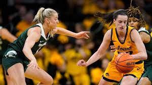 Caitlin Clark hits long 3-pointer at the buzzer, scores 40 as No. 4 Iowa  beats Michigan State 76-73