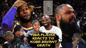 Much respect my brother #33644. Lebron James And Nba Players Crying To Kobe Bryants Death Youtube