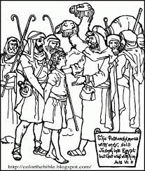 Kids are not exactly the same on the outside, but on the inside kids are a lot alike. Coloring Page Joseph Sold Into Slavery By His Brothers Coloring Home