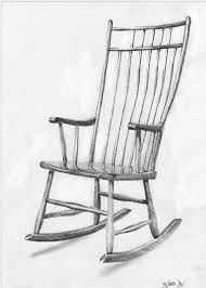 Rocking Chair By Xenonnati On Deviantart Chair Drawing Art Chair Rocking Chair
