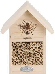 I have seen mason bee houses in catalogs.has anyone heard of a carpenter bee house? Amazon Com Esschert Design Wa38 Bee House With Line Drawing Garden Outdoor