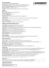 Get the latest music news, watch video clips from music shows, events, and exclusive performances from your favorite artists. J Alexander S Restaurant Menu In Raleigh North Carolina Usa