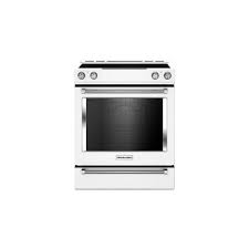 Shop for a kitchenaid wall oven that will enhance your cooking creativity and efficiency and add to the use the button below to find your country's kitchenaid website. Kitchenaid 7 1 Cu Ft Slide In Electric Range With Self Cleaning Convection Oven In White The Home Depot Canada