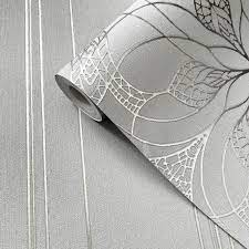 One joule of energy absorbed per kilogram of the patient's mass symbol: Muriva Eve Grey And Silver Foil Metallic Stripe Wallpaper 701481 Uncategorised From Wallpaper Depot Uk