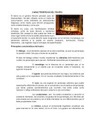 También, hay un teatro tengo un montón de buenos recuerdos asociados a con obras escolares y actuaciones. Doc Caracteristicas Del Teatro Edgar Tzampop Academia Edu