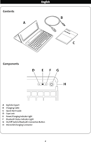 Kensington keyfolio pro 2 is connecting via bluetooth to lenovo tab e10 successfully but is not typing nor is being recognised in physical keyboard in the language/inputs setting. M01147 Keyfolio Expert Bluetooth Keyboard User Manual Gv3 M01147 Acbrands