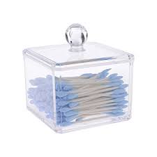 Acrylic bathroom vanities are a very smart choice for your bathroom. Richboom Clear Acrylic Q Tips Cotton Swabs Holder Cotton Bud Ball Storage Case Cosmetic Organizer For Cotton Pads Cotton Swabs Q Tips Make Up Pads Cosmetics For Bathroom Vanity Buy
