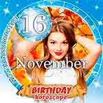 Birthday Horoscope November 16th Scorpio Persanal Horoscope For Birthdate November Array