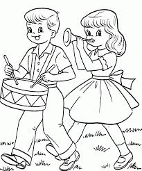 Usa and fourth of july coloring pages. Kids Drum Band In Fourth Of July Coloring Pages Fourth Of July Coloring Home