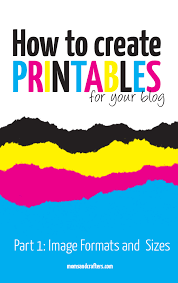 Canva makes it very easy to design everything from business cards to web banners. How To Make A Printable For Your Blog Part 1 Format And Size Moms And Crafters