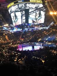 madison square garden section 110 row 18 seat 18 ufc