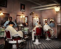 Colorized Photo From 1937 Original Title Senate Office Bldg Barber Shop Location Washington Dc The Senate Building Has I Colorized Photos Barber Shop Barber