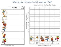 Here S An Activity Where Students Ask Their Peers About Favorite Snowy Day Activity Record Each Others Choices Cre Snowy Day Winter Kindergarten Tally Graphs
