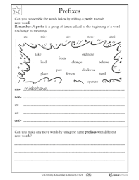 Worksheets Word Lists And Activities Greatschools Prefix Practice Prefixes And Suffixes Suffixes Worksheets