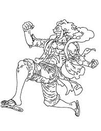 coloring page luffy