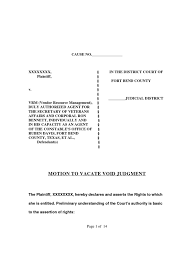 If they did, there is a chance you can get it dismissed or vacated. Motion To Vacate Void Judgment Judgment Law Standing Law