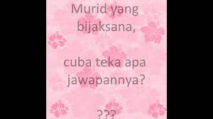 Pantun teka teki jawabannya pantun. Pantun Teka Teki Wmv Youtube