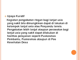 Lansia adalah tahap akhir siklus hidup manusia, merupakan bagian dari proses kehidupan yang tak dapat dihindarkan dan akan dialami oleh setiap individu. Karakteristik Penyakit Pada Lansia Pengertian Lansia Adalah Tahap