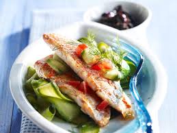Rougets Grilles Concombre Et Tapenade Recettes Recette Recettes De Cuisine Recette Rouget Recette