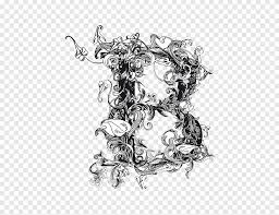 Buy simple shapes alphabet palm tree wall decal (scheme b): White And Black Letter B Floral Decor Lettering Calligraphy Alphabet Font Simple Wreath Letter B Text Monochrome Png Pngegg