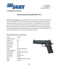 To remove the magazine, you hit the magazine release button which allows it to drop out of the bottom of the grip. The Sig Sauer Blackwater 1911 Shooting Sports Pro Shop