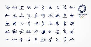 Wettbewerbe im fechten, gewichtheben, leichtathletik, radsport, ringen, schießen, schwimmen, tennis und turnen. Olympische Spiele 2020 Symbole Der Sportarten Enthullt
