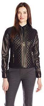 495 Cole Haan Quilted Leather Jacket Leather Jackets Women Leather Bomber Jacket Leather Jacket