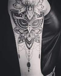 Jan bevins está recaudando fondos para coloring book for adults, large spiral bound! Arm Eule Tattoo Mandala Novocom Top