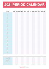 Every year between 1800 and 2400 can be displayed separately. 2021 Period Calendar Free Printable Pdf Jpg Red Blue Calendarzprint Free Calendars Printable Calendars